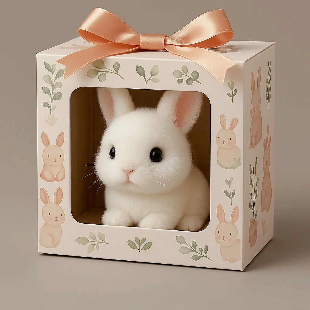 🟣🎁🐇PatiPaw - Gerçekçi Tavşan Oyuncak