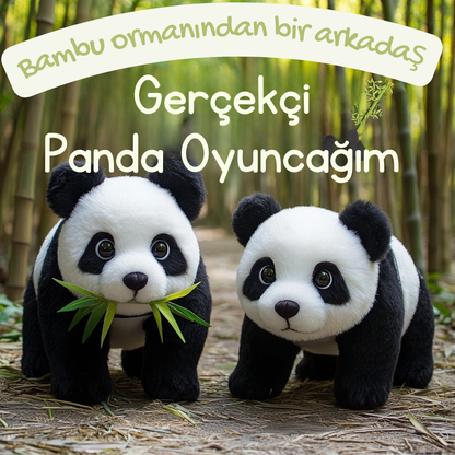 🐼Gerçekçi panda oyuncağım - 🎋Bambu ormanından bir arkadaş