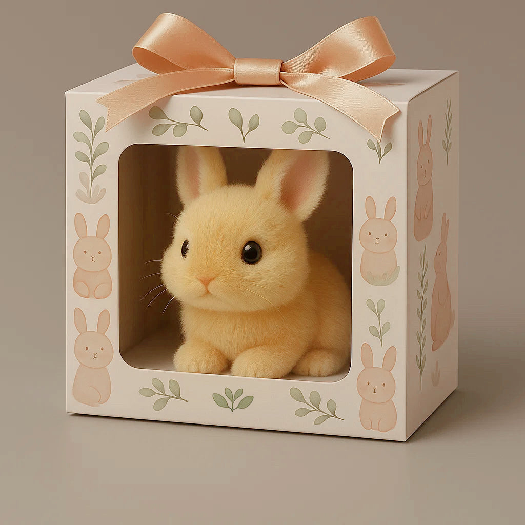 🟣🎁🐇PatiPaw - Gerçekçi Tavşan Oyuncak