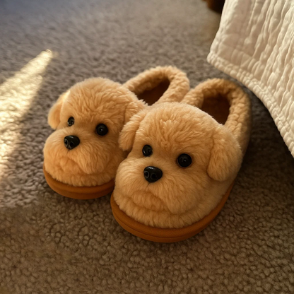 🔶Süper Gerçekçi Köpek Peluş Terlikler — Her Adımda Köpeğinizle Yürüyormuş Gibi Hissedin