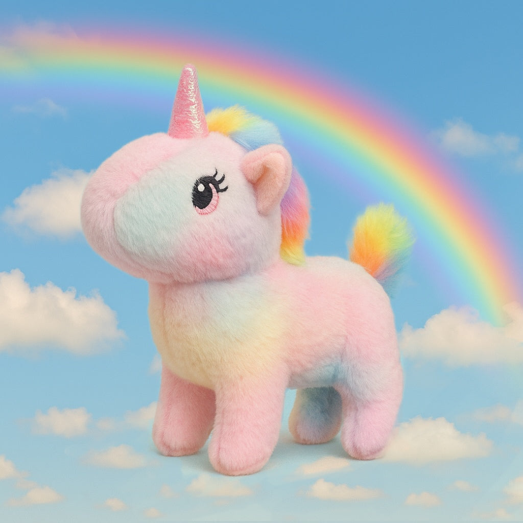 🟣🦄Unicorn-🌈Sevimli Tek Boynuzlu At Peluş Oyuncak - Hayal Gücünüzün Oyun Arkadaşı